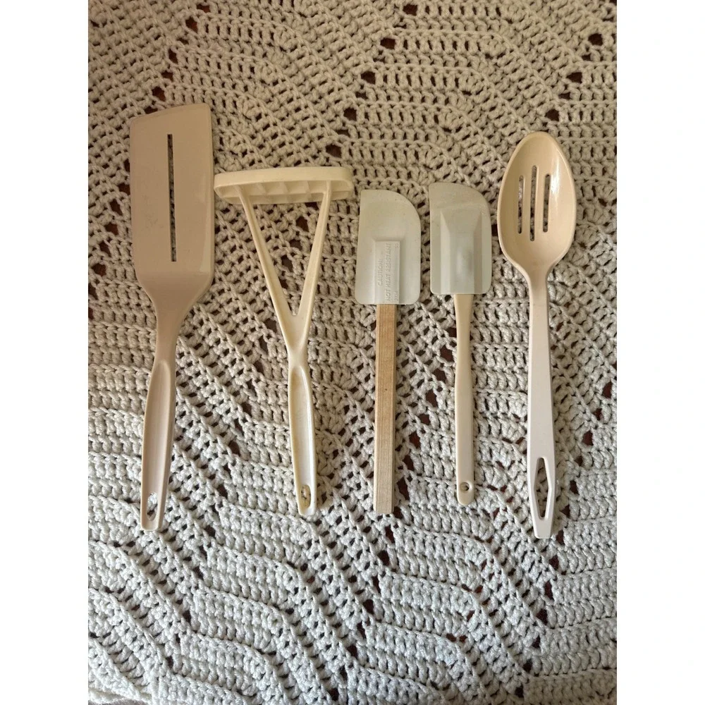 Vintage Kitchen Utensil Set Rubbermaid Foley Taylor Made Spatula Masher Spoon
